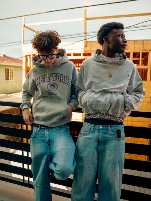 Colin Allen also known as thatiscolin pictured with TikTok creator Ian Jumpp during a creator meetup