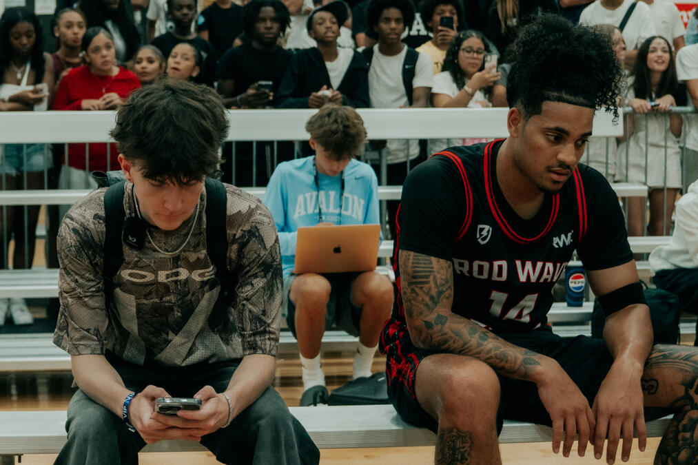 Colin Allen also known as thatiscolin pictured with Cam Wilder during a creator collaboration